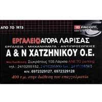 ΒΙΟΜΗΧΑΝΙΚΑ ΕΙΔΗ ΕΡΓΑΛΕΙΑ ΕΡΓΑΛΕΙΟΑΓΟΡΑ ΛΑΡΙΣΑΣ ΛΑΡΙΣΑ ΧΑΤΖΗΝΙΚΟΥ Α. & Ν. Ο.Ε.